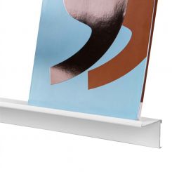 STAS grip up - wit - wandplank - voor papergrip wit - 200 cm