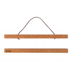 STAS posterhanger - hout teak- poster ophangen- Lengte 60 cm