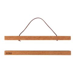 STAS posterhanger - hout teak- poster ophangen- Lengte 84 cm
