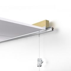 stas u-rail wit 300 cm +installatiekit 