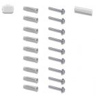 Stas minirail -  Wit - installatiekit  - voor lengte 300 cm 